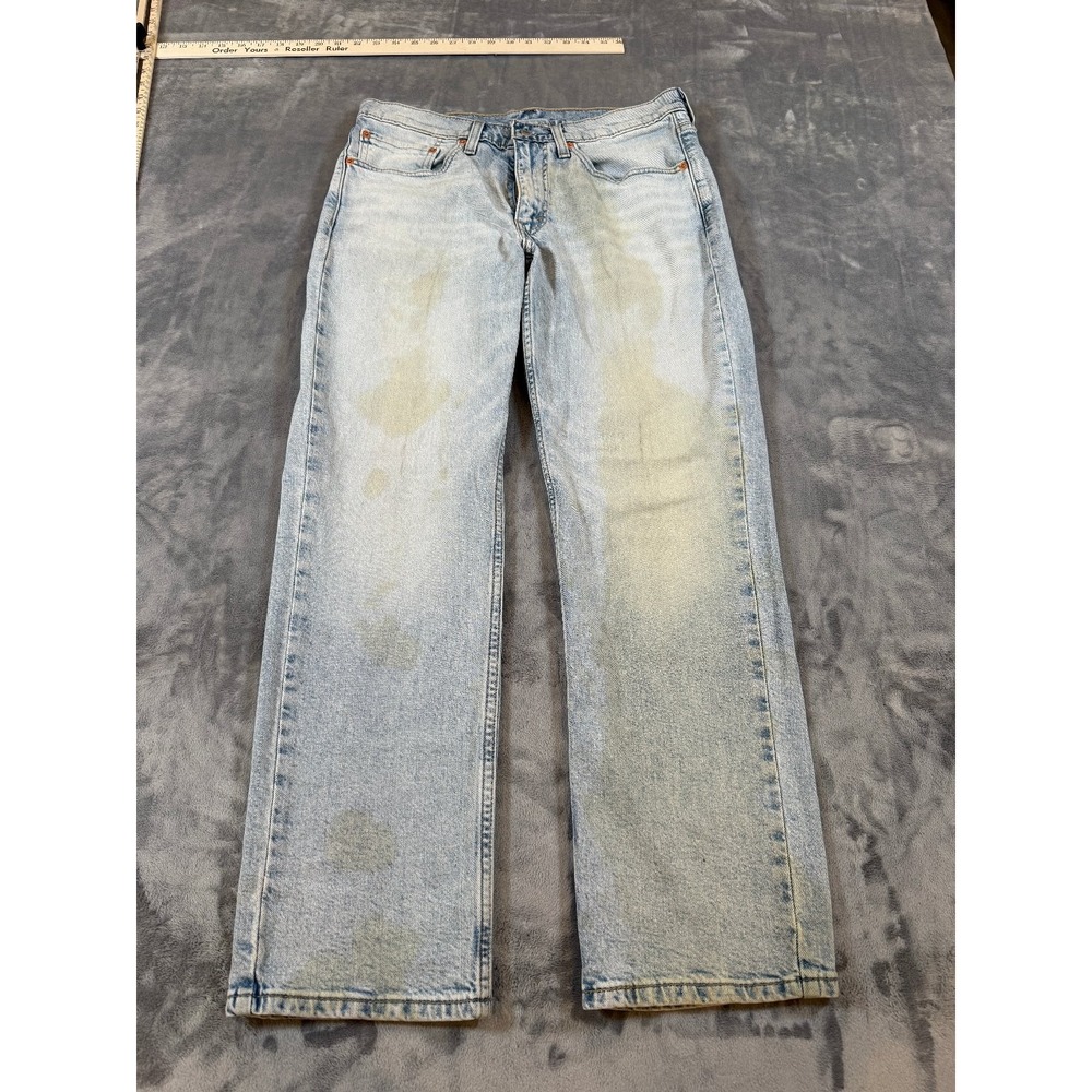 Levi's 514 Women's W31 L30 Light Wash Straight Leg Jeans Denim Blue Faded